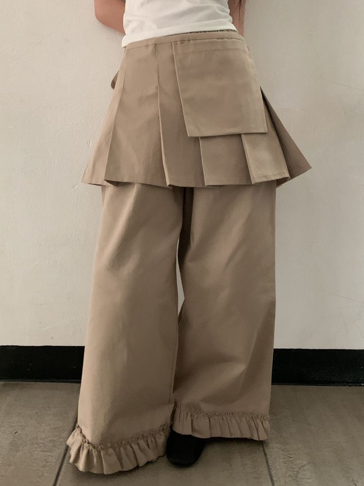I I韓國㊣直郵東大門代購女裝新品熱賣休閑25春夏人氣裙褲ITSSONG裙褲