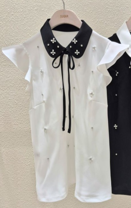 火Ⅱ-화투-T直郵韓國代購㊣女裝新品25春夏人氣襯衫蕾絲衫火Ⅱ襯衫/蕾絲衫