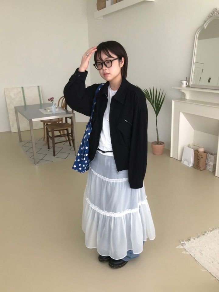 LIVE FOREVER韓國直郵㊣女裝新品25春夏休閑推薦時尚長裙寬松LIVE FOR_EVER長裙