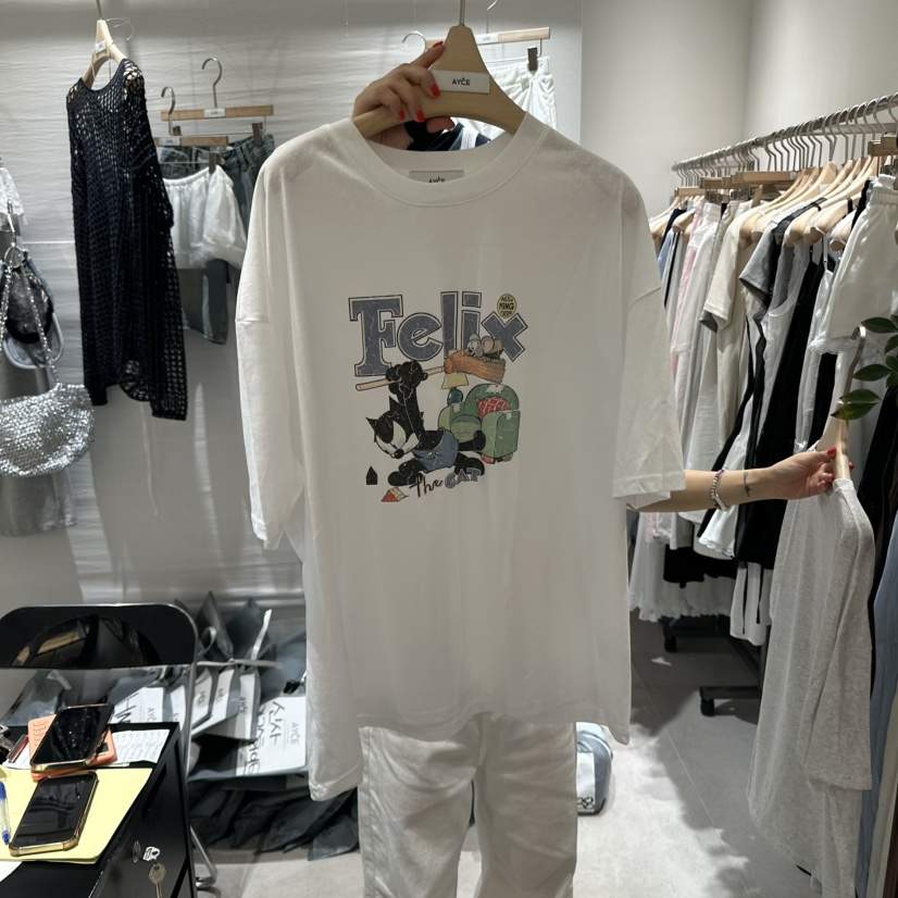 AYCE直郵韓國代購㊣女裝新品時尚休閑熱賣25春夏人氣推薦T恤101SHOWROOM/AYCET恤