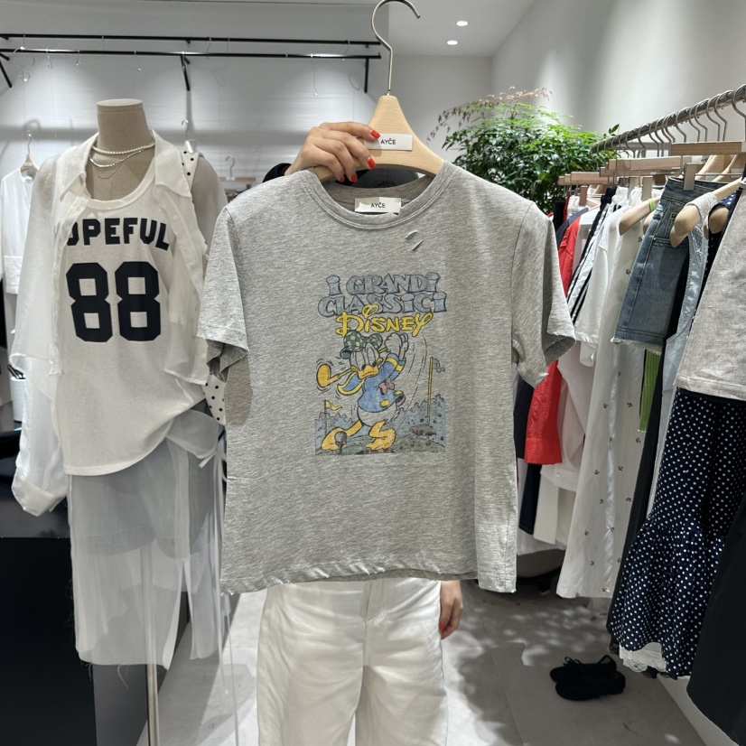 AYCE韓國直郵㊣女裝新款熱賣時尚25春夏休閑推薦人氣T恤101SHOWROOM/AYCET恤
