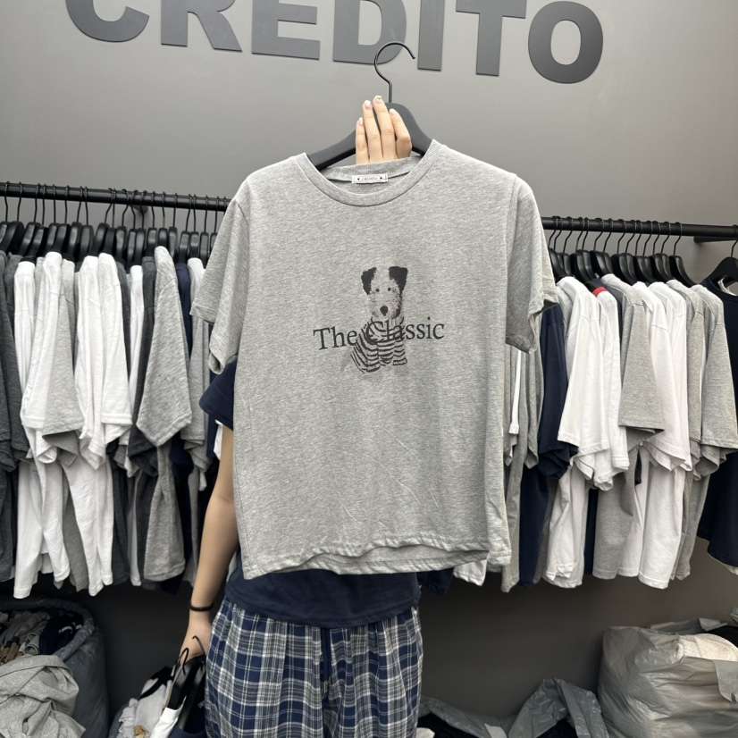 CREDITO直郵韓國代購㊣女裝新款熱賣人氣25春夏休閑推薦T恤CREDITOT恤