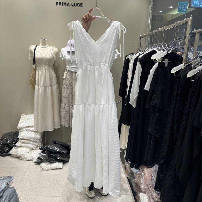 PRIMA LUCE直郵韓國代購㊣女裝新款熱賣25春夏時尚休閑連衣裙CHARLOTTE連衣裙