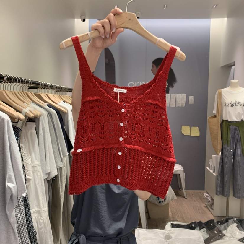 ORMORE韓國直郵㊣東大門實拍女裝新品25春夏熱賣吊帶背心緊身ORMORE吊帶/背心