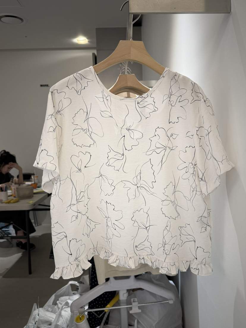 MONE-A直郵韓國代購㊣女裝新品人氣休閑時尚推薦襯衫蕾絲衫MONE-A襯衫/蕾絲衫
