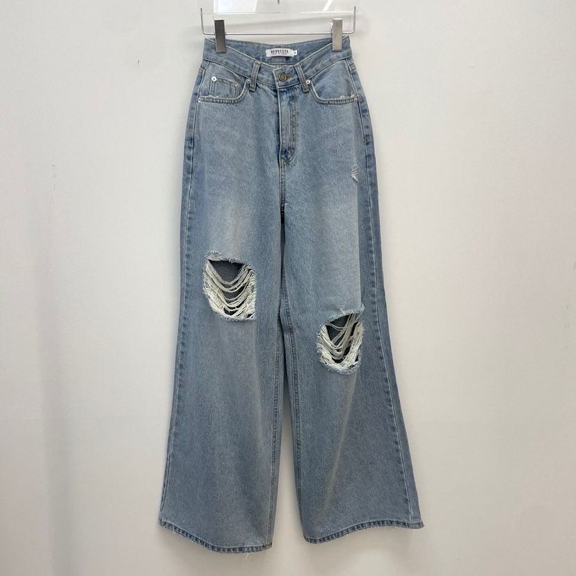 REVE CITE-L直郵韓國代購㊣女裝新品人氣時尚25春夏牛仔褲REVE CITE牛仔褲