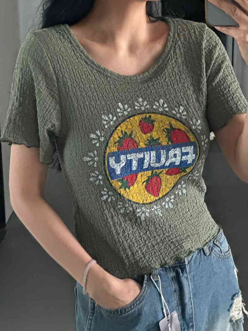 LA_TERRE韓國直郵㊣東大門實拍女裝新品人氣休閑時尚推薦T恤LA_TERRET恤
