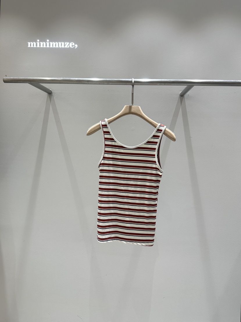 MINIMUZE直郵韓國代購㊣女裝新品25春夏推薦熱賣休閑吊帶背心MINIMUZE吊帶/背心