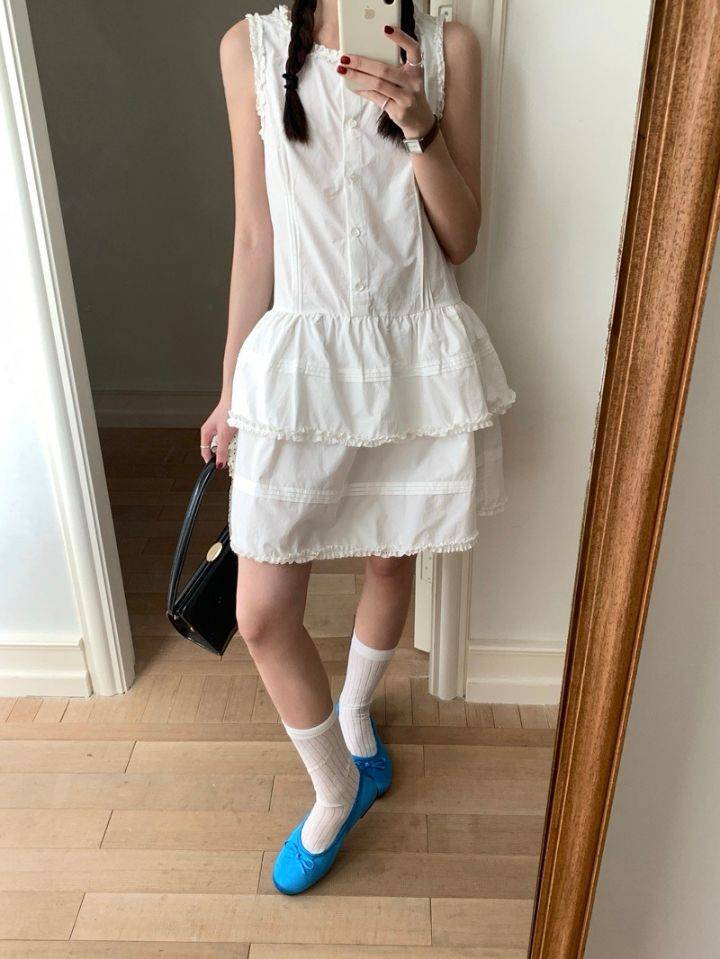 STAY HERE韓國直郵㊣東大門實拍女裝新款25春夏休閑連衣裙STAY HERE連衣裙