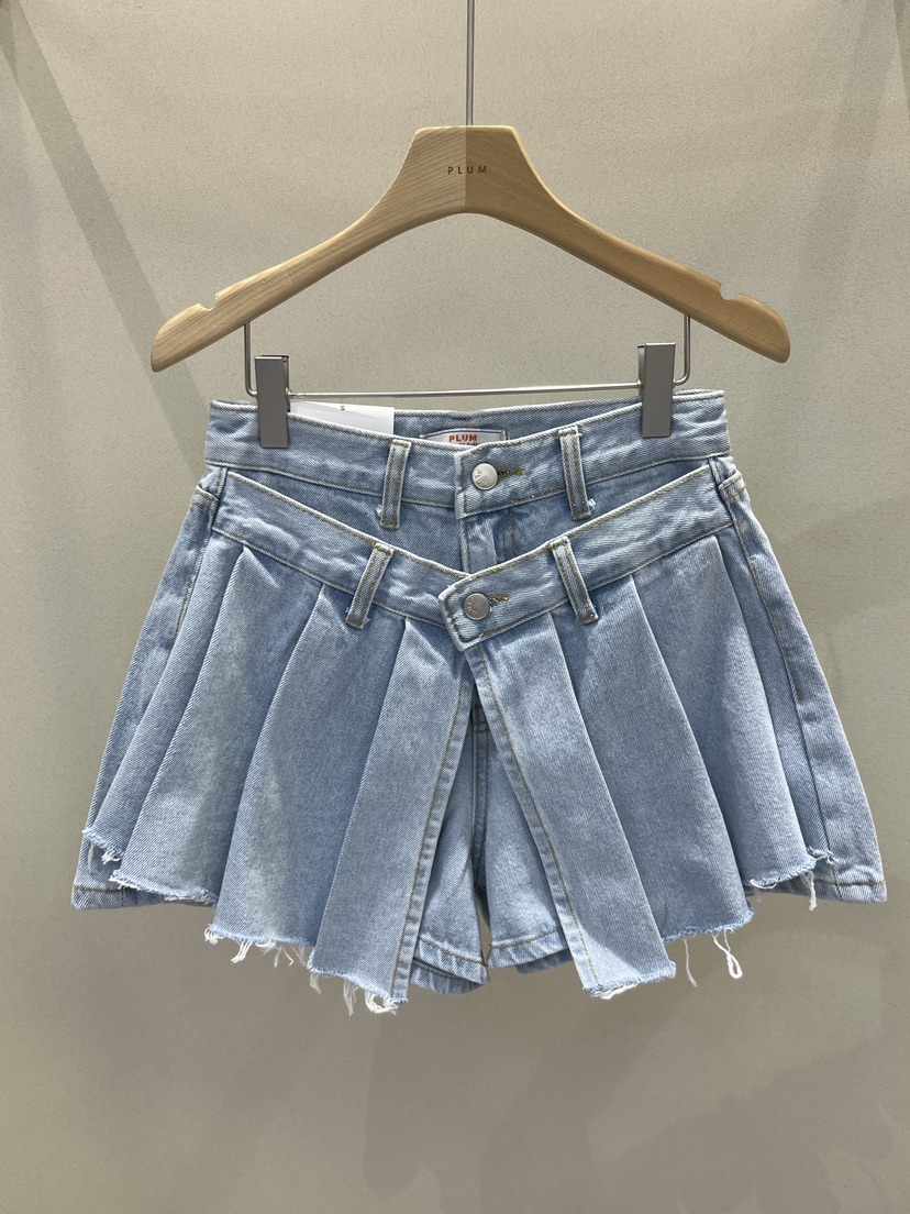PLUM-q直郵韓國代購㊣女裝新品25春夏休閑推薦時尚熱賣裙褲PLUM裙褲