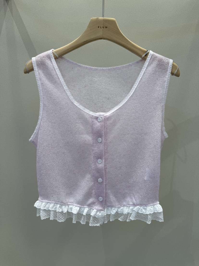 PLUM-q韓國㊣直郵東大門代購女裝新品25春夏推薦休閑吊帶背心PLUM吊帶/背心