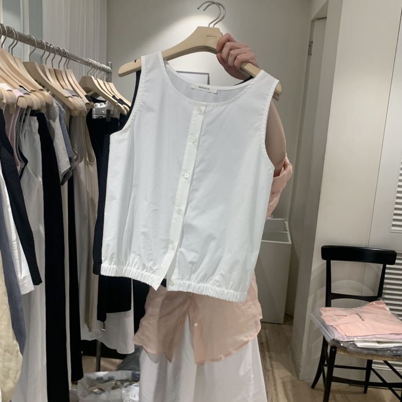 MONIQUE直郵韓國代購㊣女裝新品時尚人氣熱賣推薦吊帶背心綁帶MONIQUE吊帶/背心