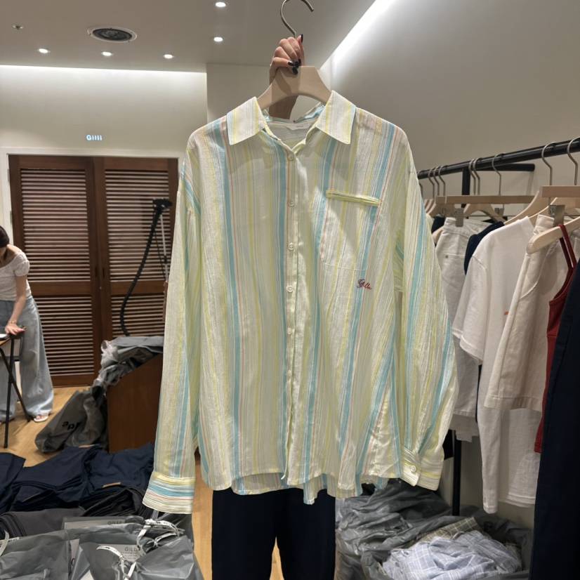 GILLI韓國直郵㊣東大門實拍女裝新品25春夏時尚推薦休閑T恤GILLIT恤