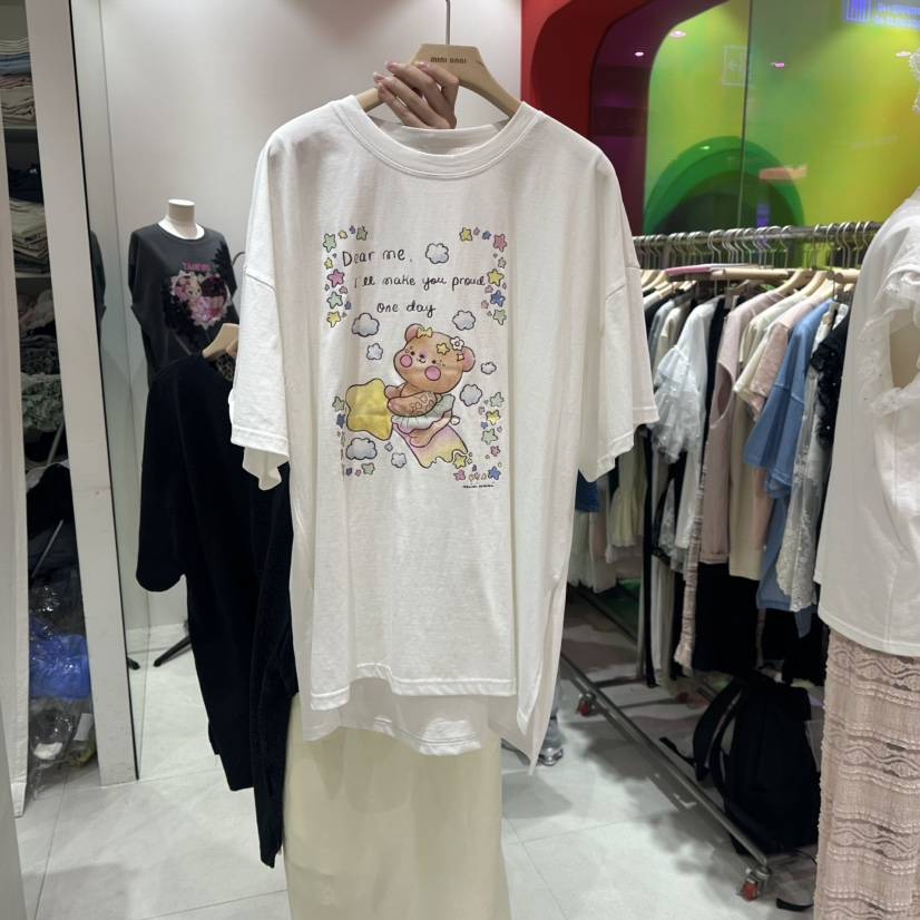 MINI UNNI韓國直郵㊣東大門實拍女裝新款休閑推薦時尚人氣T恤MINI UNNIT恤