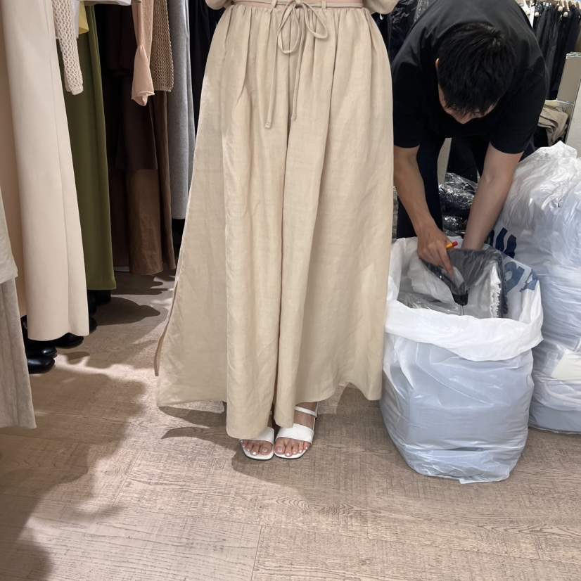 W AND J韓國直郵㊣女裝新款推薦熱賣休閑人氣時尚25春夏長裙W AND J長裙