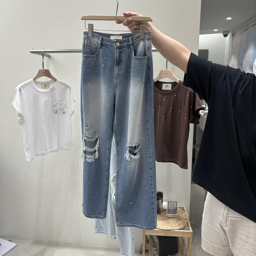 JOEL韓國直郵㊣女裝新款休閑25春夏推薦熱賣人氣時尚牛仔褲JOEL牛仔褲