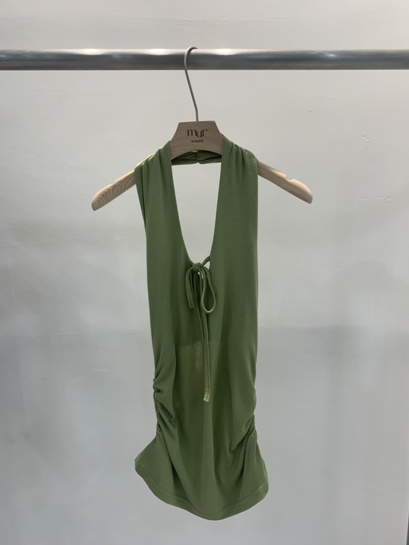 MURMUR直郵韓國代購㊣女裝新品時尚人氣休閑熱賣吊帶背心褶皺MURMUR吊帶/背心