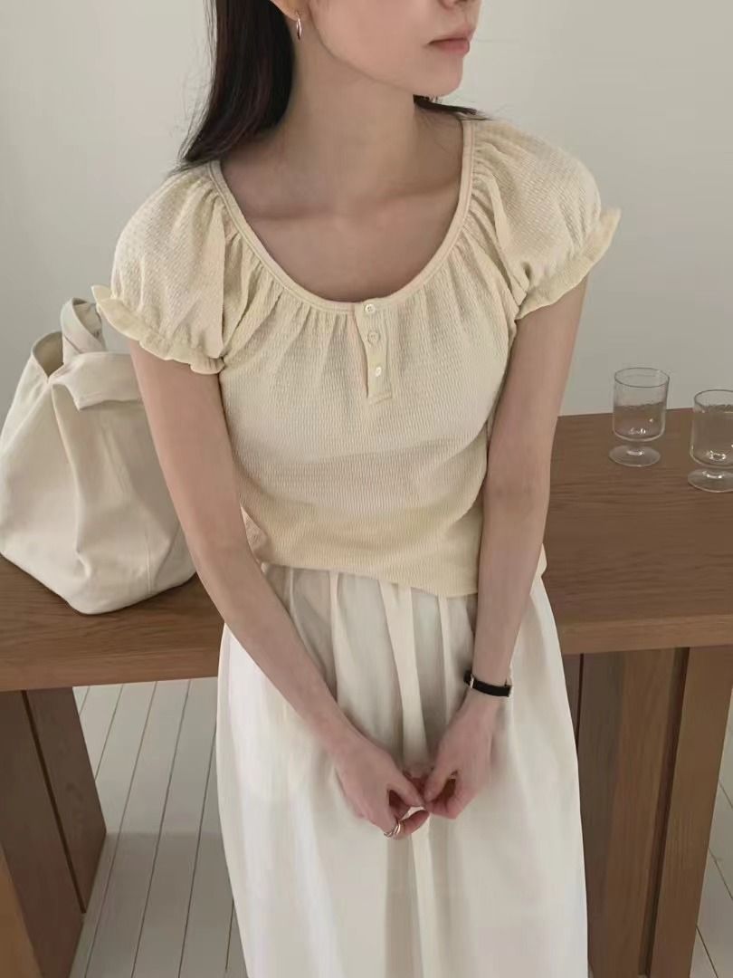 MOOD BEIGE韓國㊣直郵東大門代購女裝新品熱賣時尚人氣T恤MOOD BEIGET恤