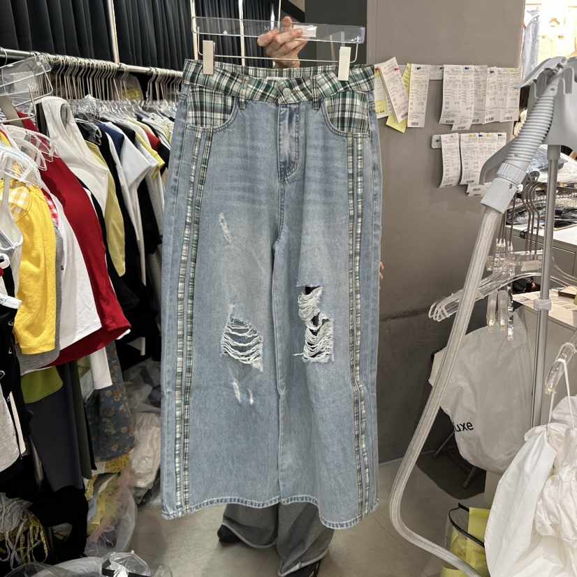 MOMAZU韓國直郵㊣東大門實拍女裝新款時尚熱賣25春夏牛仔褲MOMAZU牛仔褲