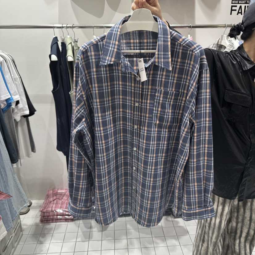 ZIPPER韓國㊣直郵東大門代購女裝新品休閑時尚襯衫蕾絲衫格紋ZIPPER襯衫/蕾絲衫