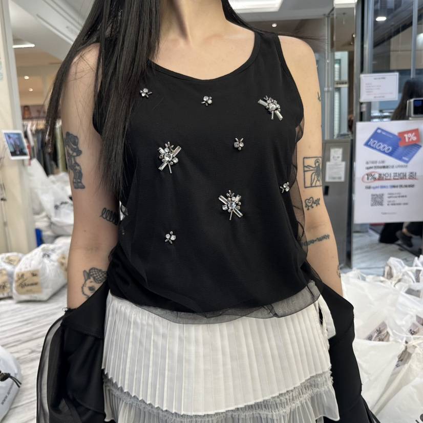 FOUNDATION直郵韓國代購㊣女裝新品推薦熱賣25春夏吊帶背心FOUNDATION吊帶/背心