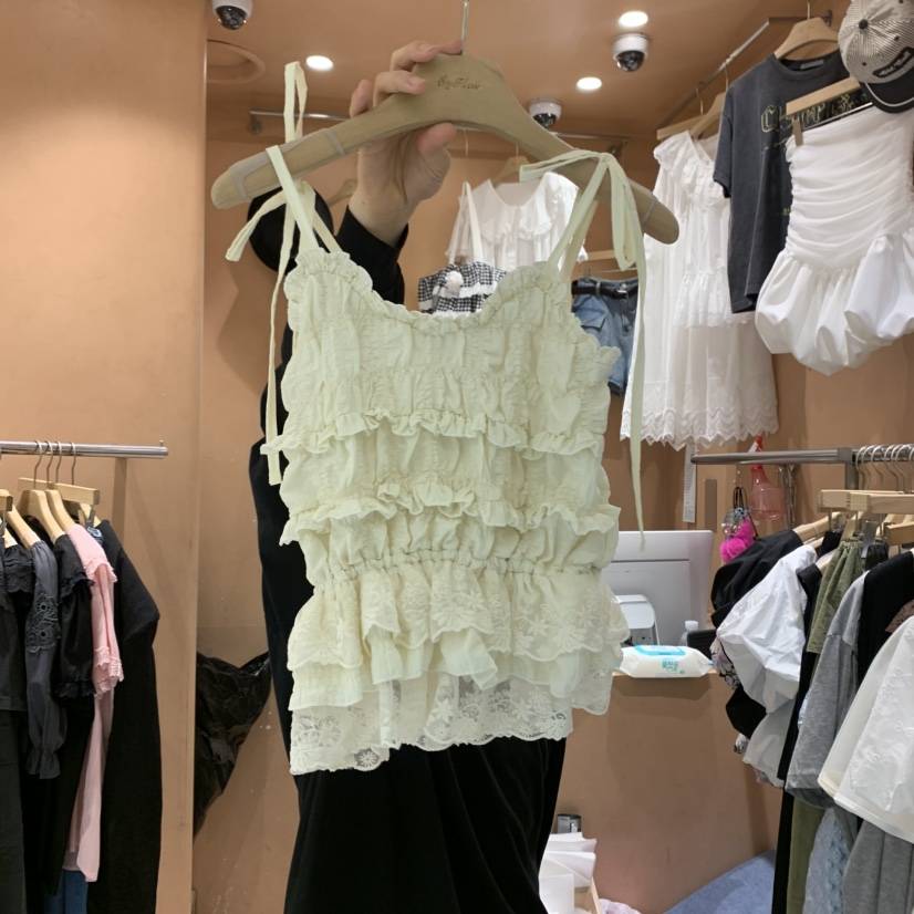 BY FLOW韓國㊣直郵東大門代購女裝新品人氣時尚25春夏吊帶背心BY FLOW吊帶/背心