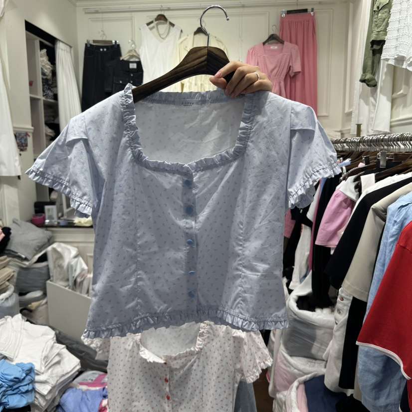 J.RITZY韓國㊣直郵東大門代購女裝新品25春夏推薦襯衫蕾絲衫J.RITZY襯衫/蕾絲衫