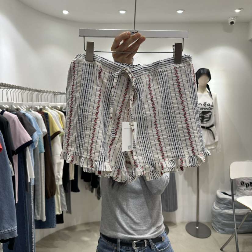 INNI韓國直郵㊣女裝新品人氣熱賣25春夏休閑時尚推薦短褲inni短褲