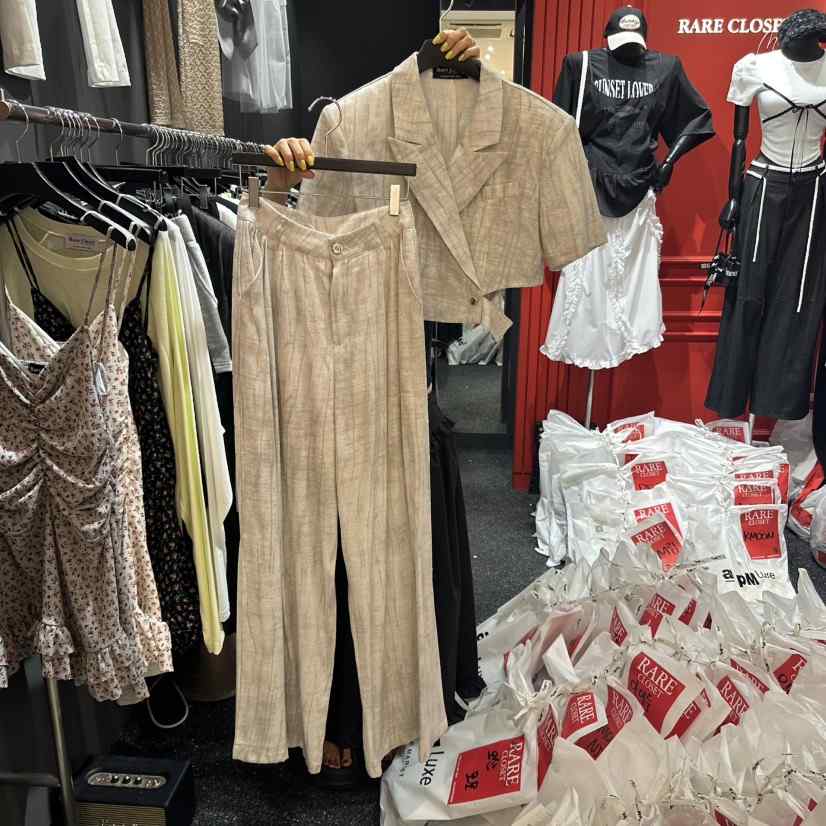 RARE CLOSET韓國直郵㊣東大門實拍女裝新品時尚套裝兩件套RARE CLOSET套裝