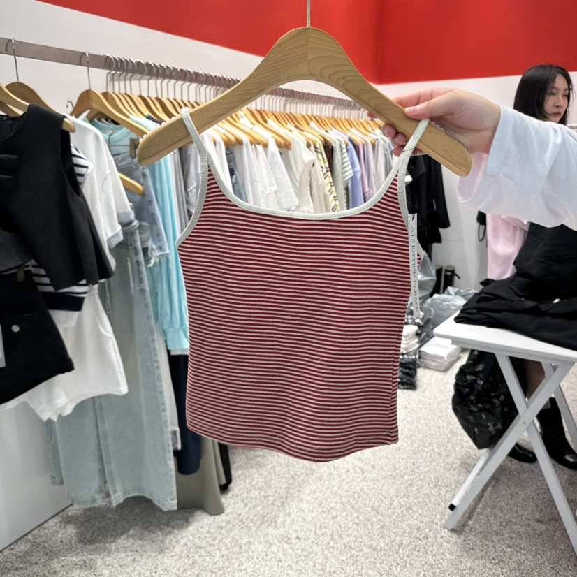 ATPZ韓國直郵㊣女裝新品推薦25春夏人氣休閑時尚熱賣吊帶背心ATTENTION PLEAES吊帶/背心