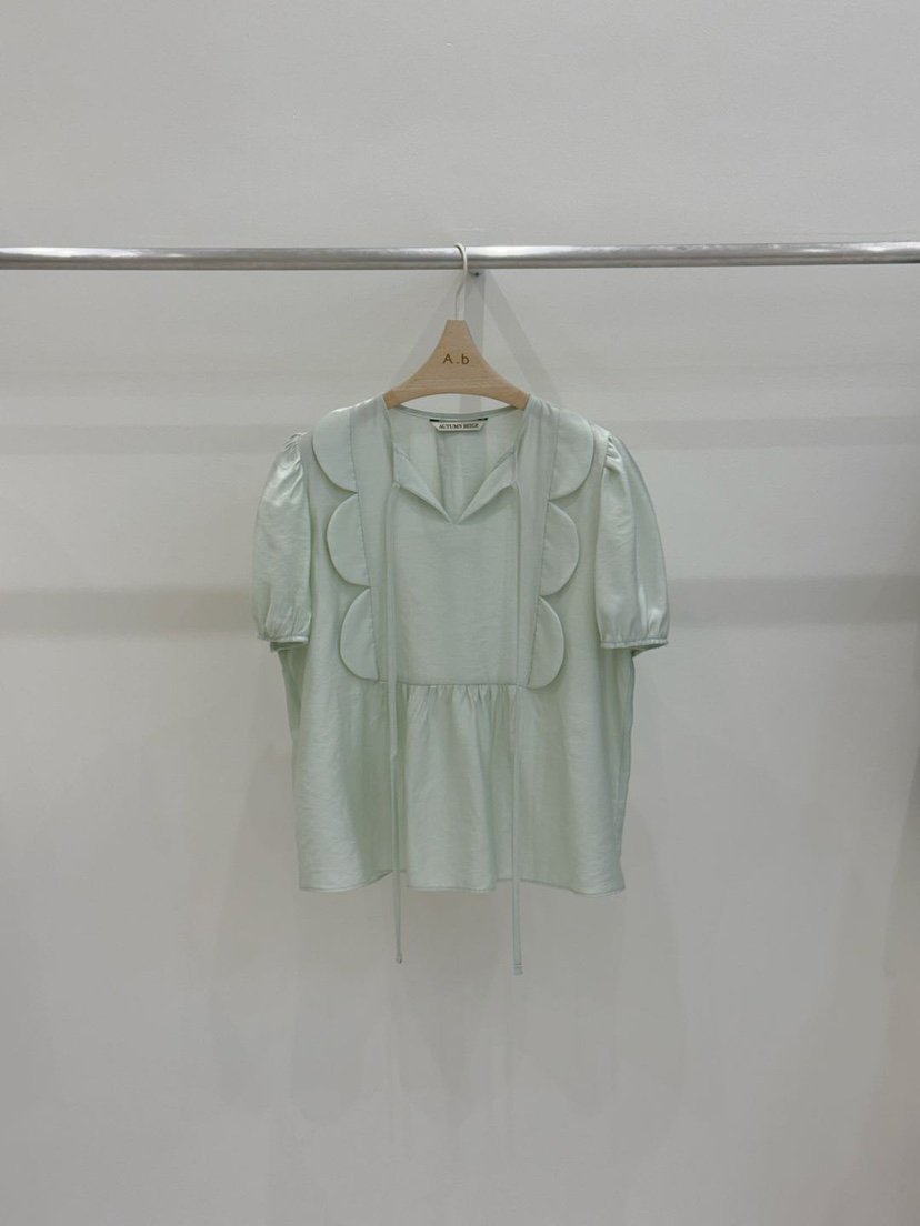 AUTUMN BEIGE PLUS韓國㊣直郵東大門代購女裝新款推薦襯衫蕾絲衫A.b/AUTUMN BEIGE襯衫/蕾絲衫