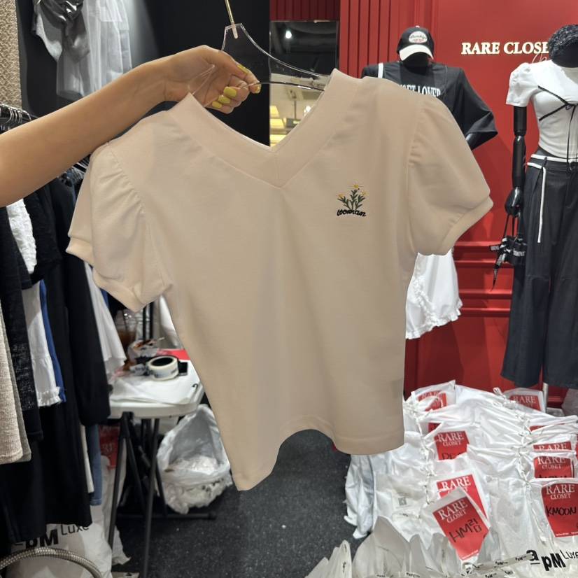 RARE CLOSET韓國直郵㊣東大門實拍女裝新款25春夏休閑推薦T恤RARE CLOSETT恤
