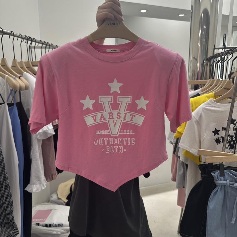 VENEFIT韓國直郵㊣東大門實拍女裝新款25春夏推薦熱賣人氣T恤VENEFIT/JENNIET恤