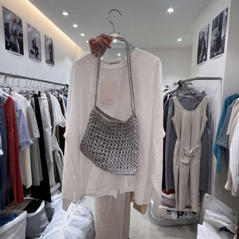 THE REST韓國㊣直郵東大門代購女裝新品休閑單肩斜跨包手工THE REST/UNNOEUD單肩/斜跨包