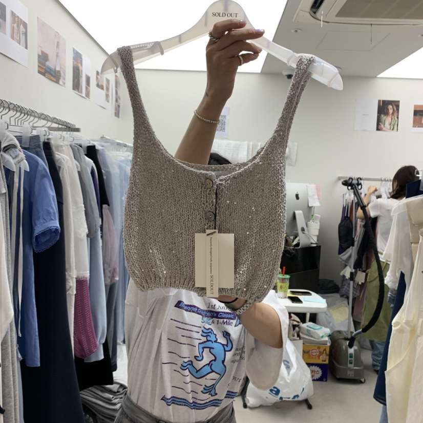 SOLD OUT韓國直郵㊣女裝新品時尚25春夏休閑人氣熱賣吊帶背心SOLD OUT吊帶/背心