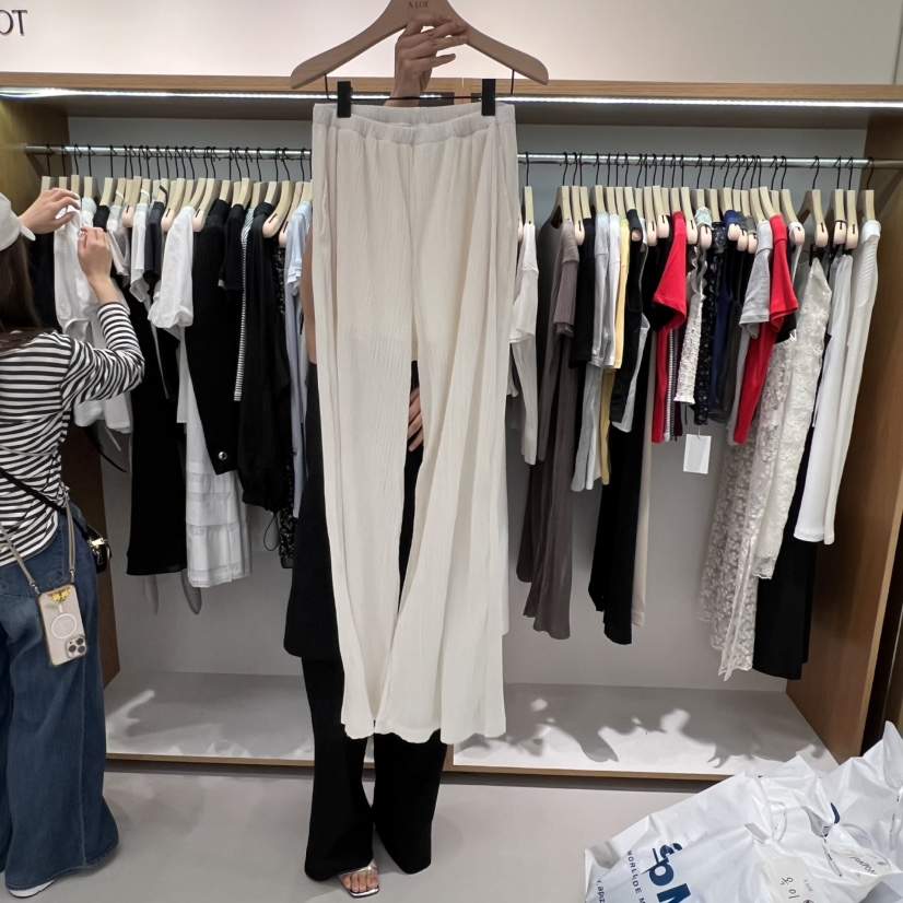 ALOT韓國直郵㊣女裝新款25春夏時尚人氣熱賣休閑休閑褲褶皺A LOT休閑褲