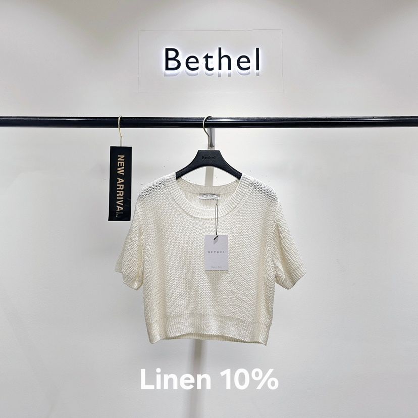BETHEL直郵韓國代購㊣女裝新款人氣熱賣休閑時尚針織衫亞麻BETHEL針織衫