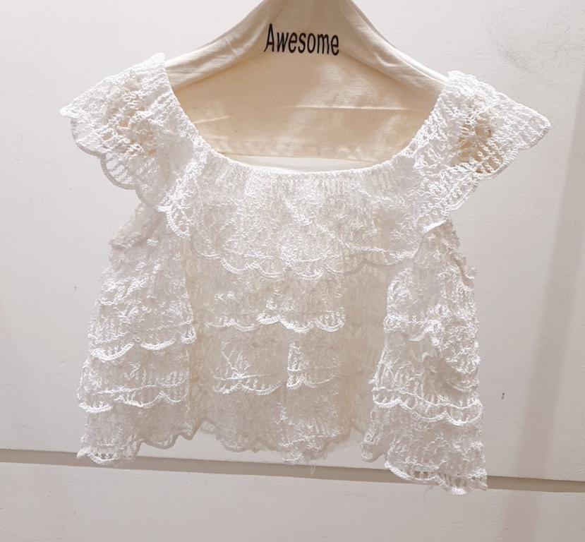 AWESOME-P韓國㊣直郵東大門代購女裝新品休閑人氣襯衫蕾絲衫AWESOME-P襯衫/蕾絲衫