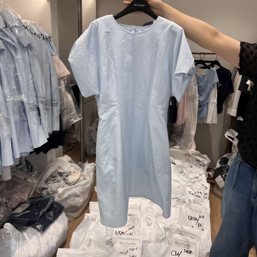 BIEN GARDER韓國㊣直郵東大門代購女裝新品休閑連衣裙透視BIEN GARDER連衣裙