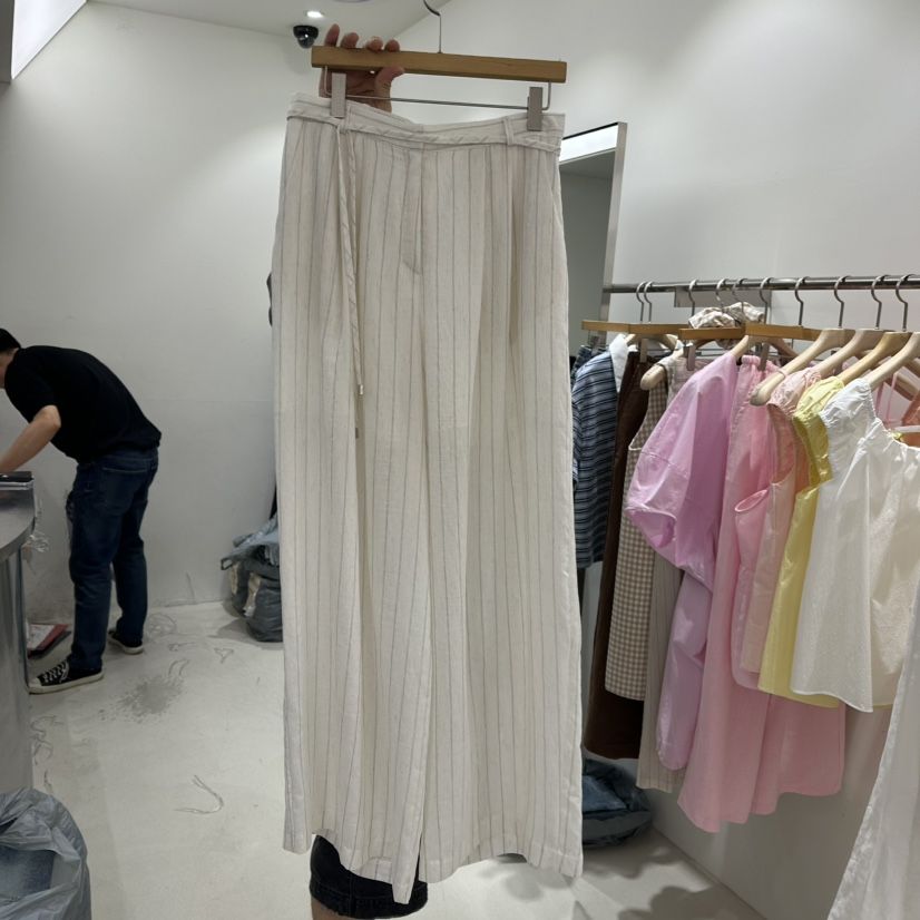 REPELLER直郵韓國代購㊣女裝新款人氣熱賣休閑休閑褲含腰繩REPELLER休閑褲