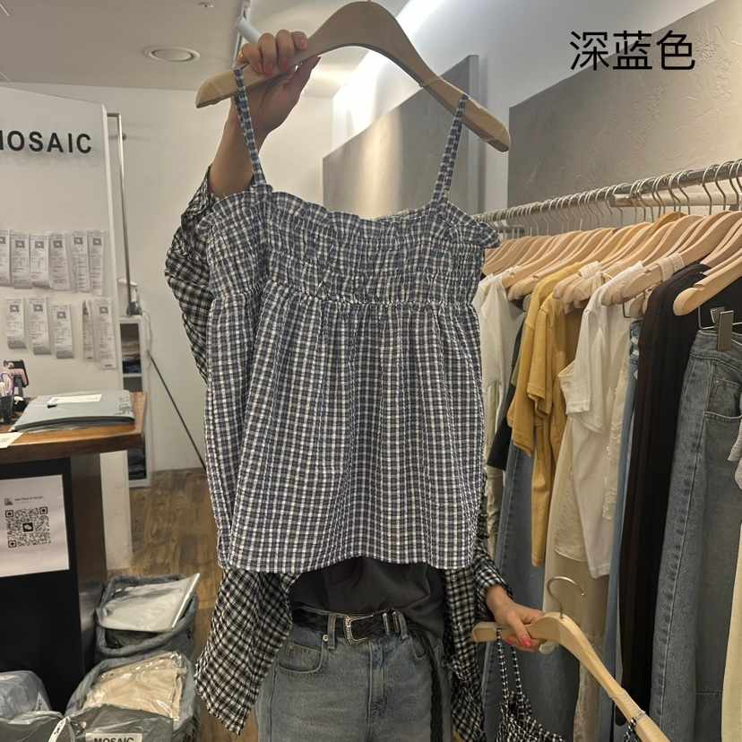 MOSAIC韓國直郵㊣女裝新品推薦熱賣人氣25春夏休閑吊帶背心MOSAIC吊帶/背心
