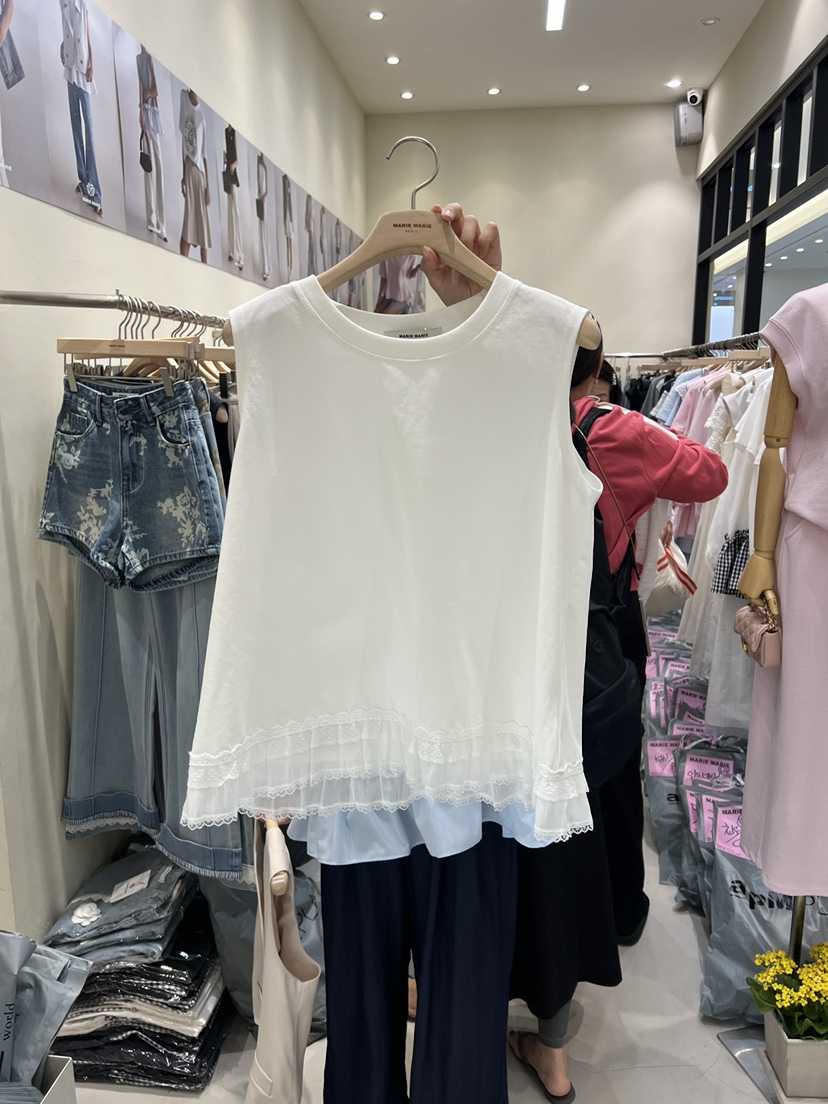 MARIE MARIE韓國直郵㊣女裝新款休閑25春夏推薦熱賣吊帶背心MARIE MARIE吊帶/背心