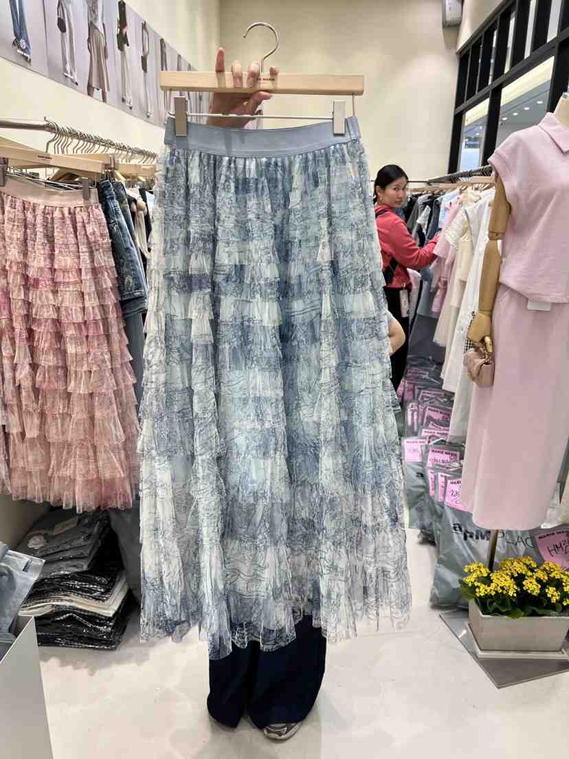 MARIE MARIE直郵韓國代購㊣女裝新品推薦休閑熱賣25春夏長裙MARIE MARIE長裙