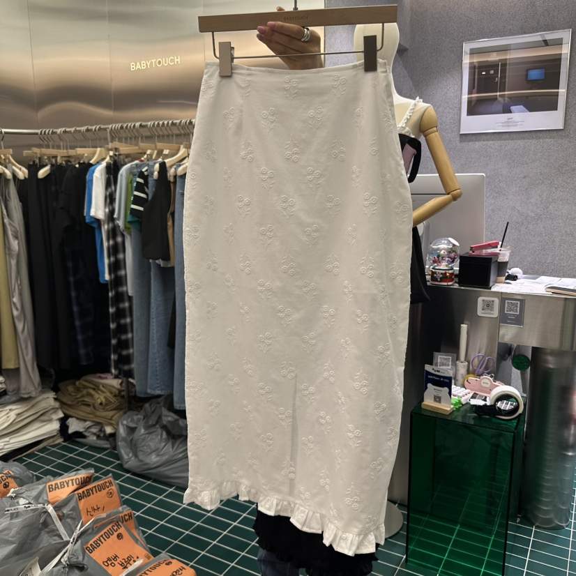 BABYTOUCH韓國直郵㊣女裝新品休閑人氣時尚熱賣25春夏長裙刺繡BABYTOUCH長裙