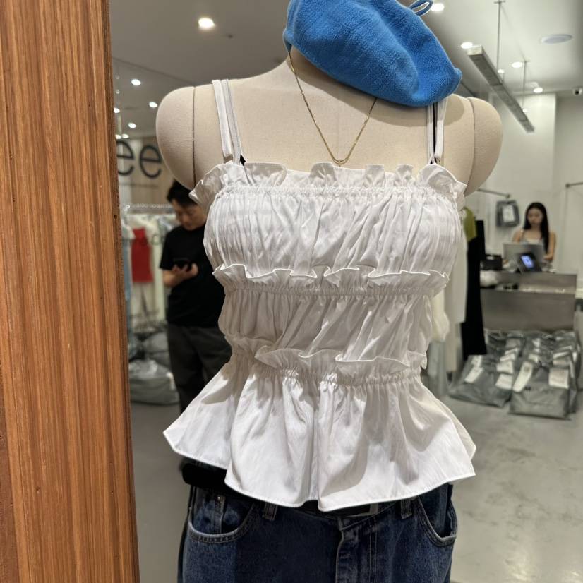 AMOUR韓國㊣直郵東大門代購女裝新品25春夏時尚吊帶背心緊身AMOUR吊帶/背心
