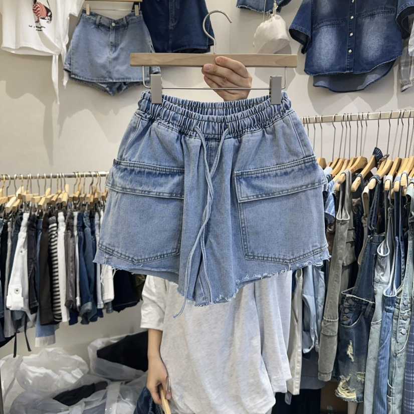 HIPTIQUE直郵韓國代購㊣女裝新品推薦熱賣人氣休閑短褲口袋HIPTIQUE短褲