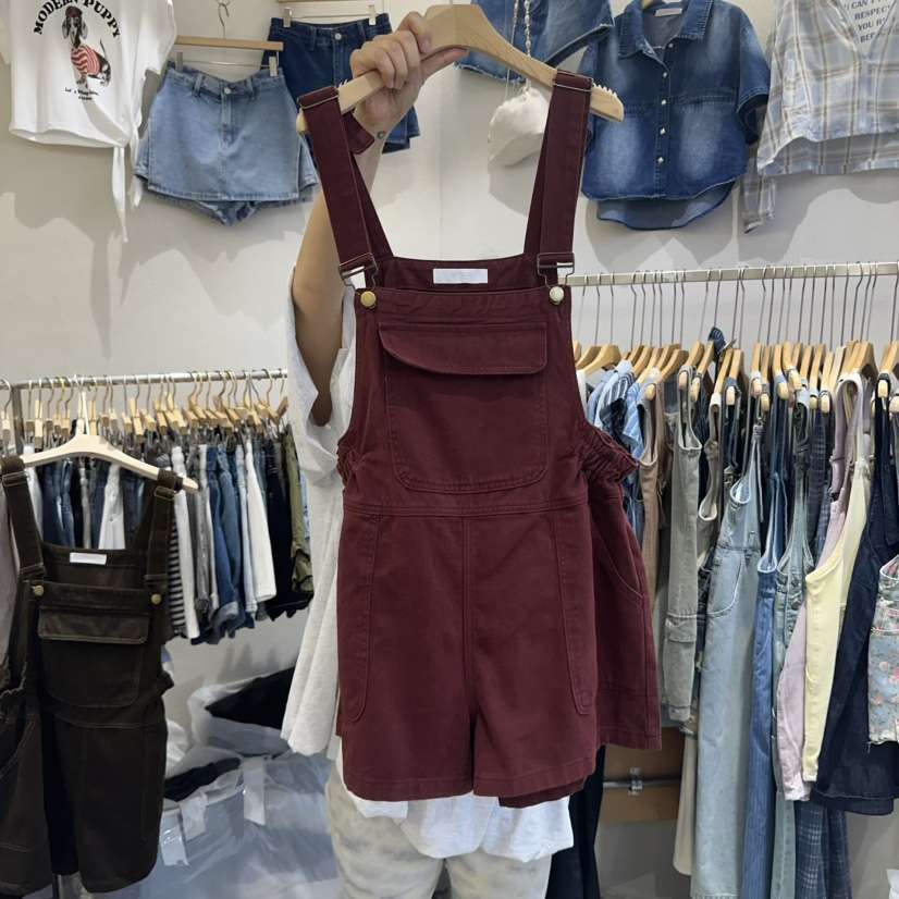HIPTIQUE直郵韓國代購㊣女裝新款休閑人氣25春夏推薦背帶褲HIPTIQUE背帶褲