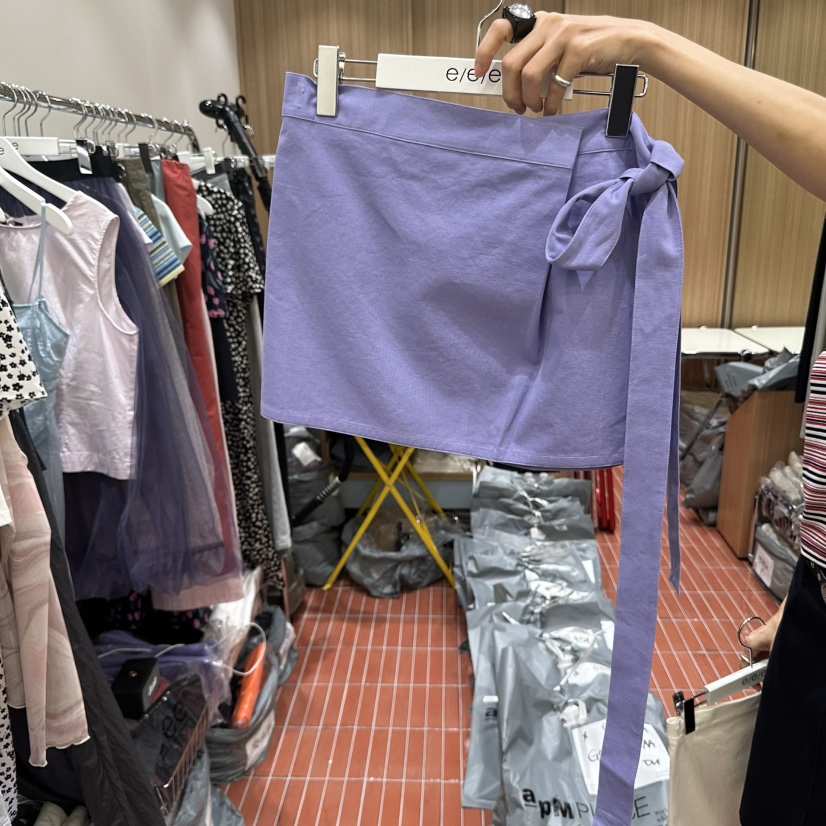 E/E/E韓國直郵㊣東大門實拍女裝新款25春夏推薦人氣時尚短裙E/E/E短裙