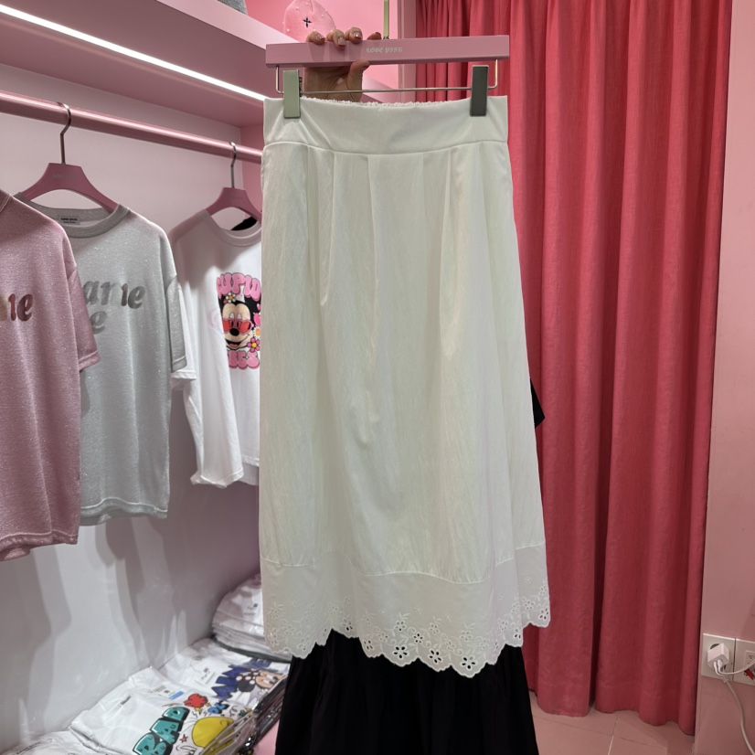 LOVE PINK韓國㊣直郵東大門代購女裝新品時尚休閑人氣長裙LOVE PINK長裙