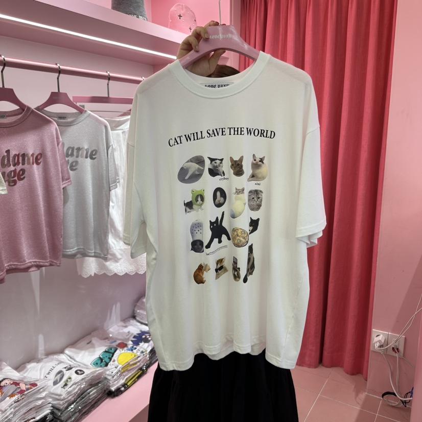 LOVE PINK韓國直郵㊣東大門實拍女裝新品推薦25春夏人氣T恤LOVE PINKT恤